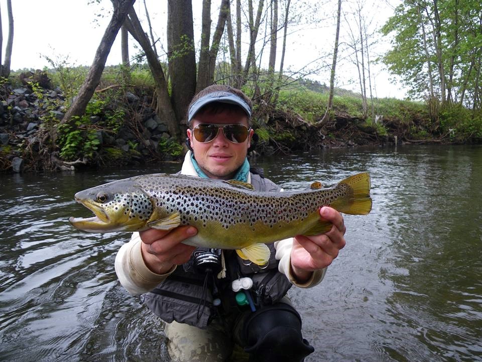 Pierre Kuntz with a beautiful trout fario of the Bruche